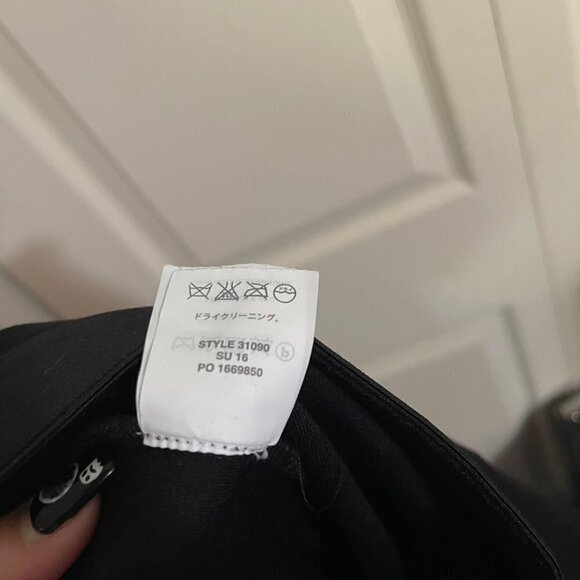 J. Crew Womens Black Exposed Zipper Back Stretch Pixie Ankle Skinny Pants Size 4 - Picture 8 of 10